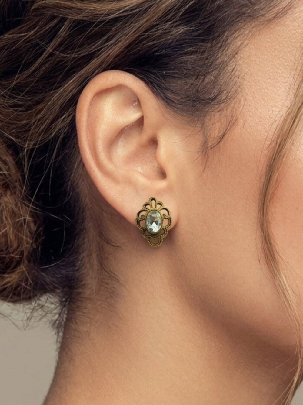 Vintage Antique Gold Filigree Earrings